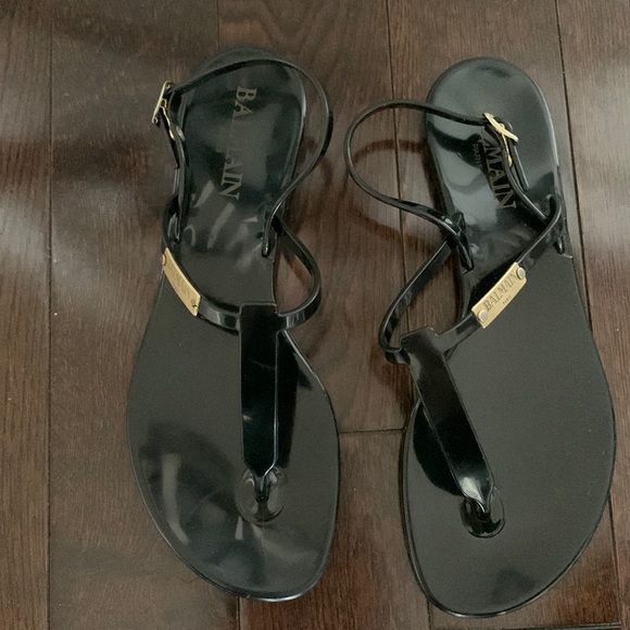 Balmain rubber sandals - Picture 1 of 7